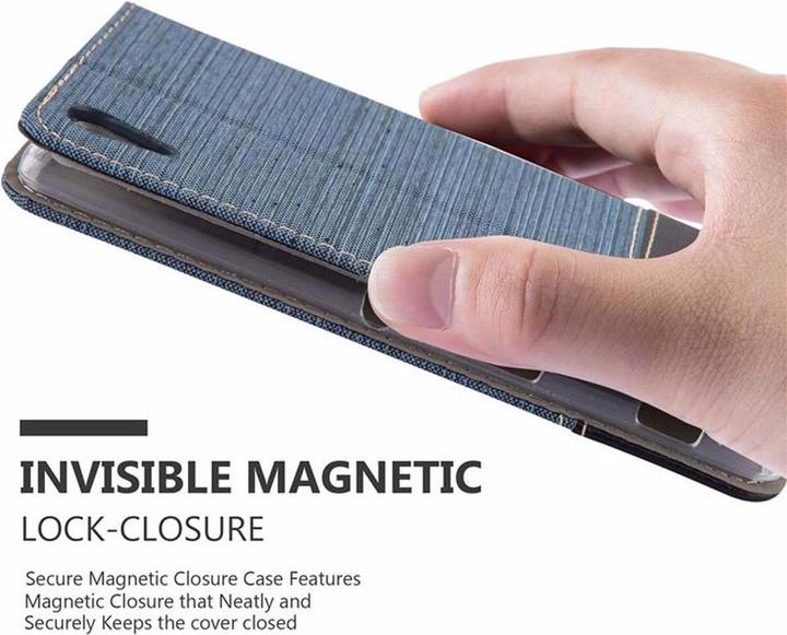 Actual product image Cadorabo Book Jeans Optics Cover (Sony Xperia T2 Ultra)
