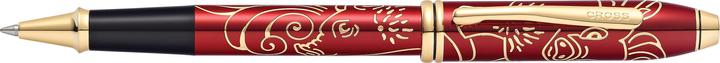 Image du produit Cross Rollerball Townsend Zodiac Année du cochon 2019 (Laque rouge avec fraisages plaqués or 23 carats, 1 x)
