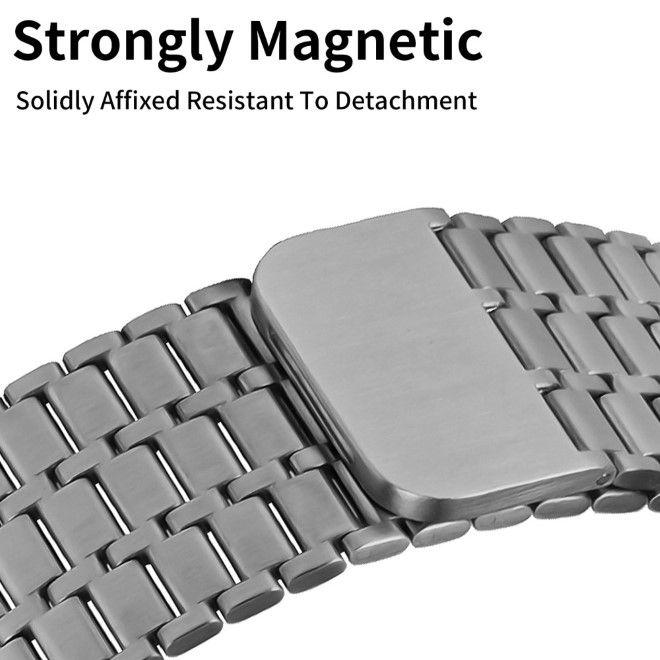 Actual product image MU Classic Stainless Steel Series Stainless steel bracelet (24 mm, 42 mm, 44 mm, 45 mm, Stainless steel, Apple Watch Series 8, Apple Watch Series 3, Apple Watch Series 9, Apple Watch Series 1, Apple Watch Series 2, Apple Watch Series 7, Apple Watch Series 4, Apple Watch SE, Apple Watch Series 6, Apple Watch Series 5)