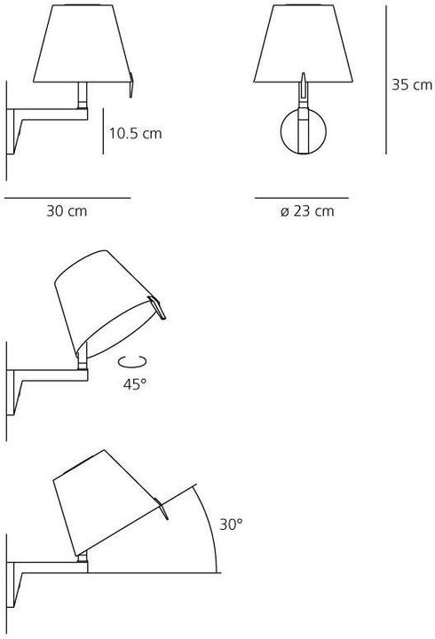 Immagine prodotto Artemide Melampo Parete (349 lm, E14)