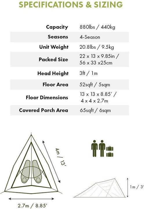 Produktbild Tentsile Connect (Baumzelt, 9.50 kg, 2 Personen)