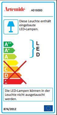 Energie-Label Artemide DUPLIKAT Megaron Terra (3500 lm)