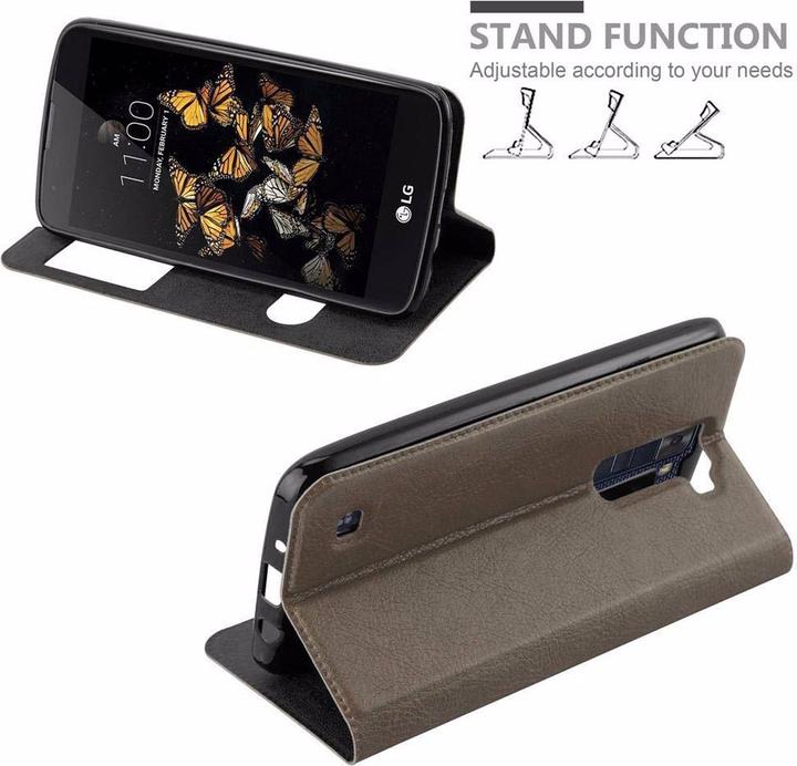 Produktbild Cadorabo Book mit View Doppelfenster Cover (LG K8)