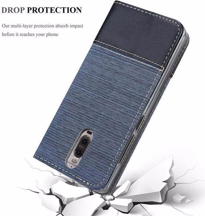Produktbild Cadorabo Book Jeans Optik Cover (Huawei Mate 9 Pro)
