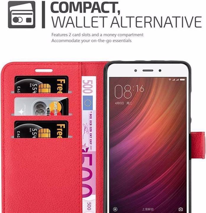 Actual product image Cadorabo Book with stand function cover (Xiaomi Redmi Note 4)