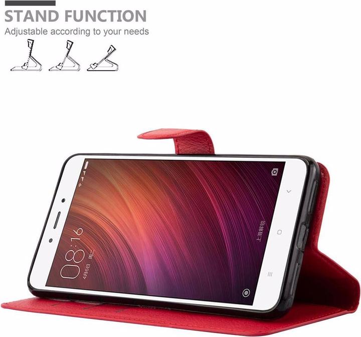 Actual product image Cadorabo Book with stand function cover (Xiaomi Redmi Note 4)