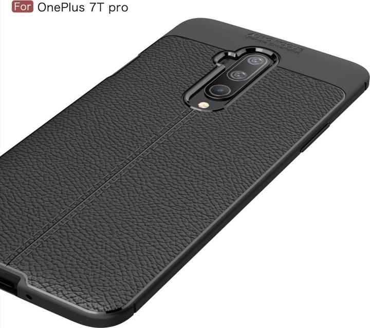 Produktbild Screenguard OnePlus 7T Pro Hülle Leather Design TPU Cover (OnePlus 7T Pro)