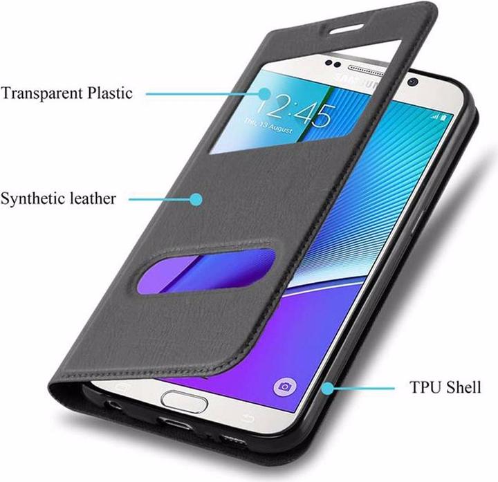 Produktbild Cadorabo Book mit View Doppelfenster Cover (Samsung Galaxy Note 5)