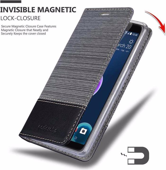 Produktbild Cadorabo Book Jeans Optik Cover (HTC Desire 12)