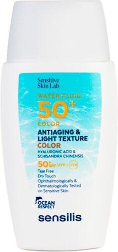 Actual product image Sensilis Water Fluid Spf50+ 40ml (Sun cream face, SPF 50+, 40 ml, 65 g)