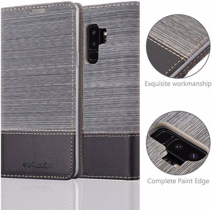 Actual product image Cadorabo Book Jeans Optics Cover (Samsung Galaxy S9+)