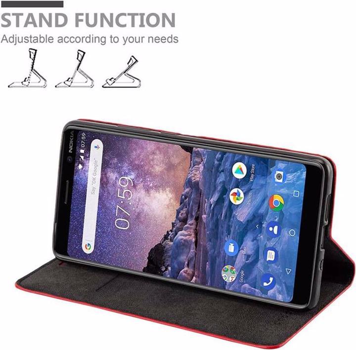 Produktbild Cadorabo Book Invisible Magnet Cover (Nokia 7 Plus)
