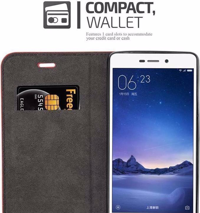 Productafbeelding Cadorabo Boek Onzichtbare Magneethoes (Xiaomi RedMi 3S)