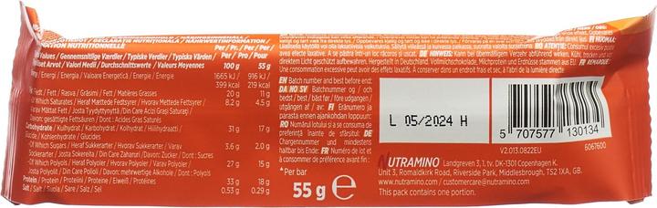 Valori nutrizionali e ingredienti Nutramino Barretta proteica Chunky Peanut & Caramel (Arachidi e caramello, 1 pz., 760 g)
