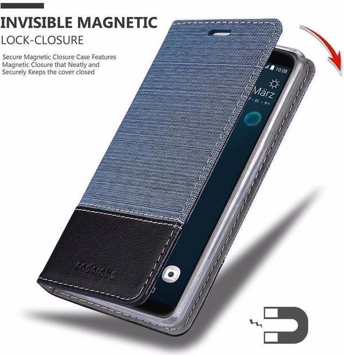 Image du produit Cadorabo Couverture look jeans Book (HTC Desire 12+)