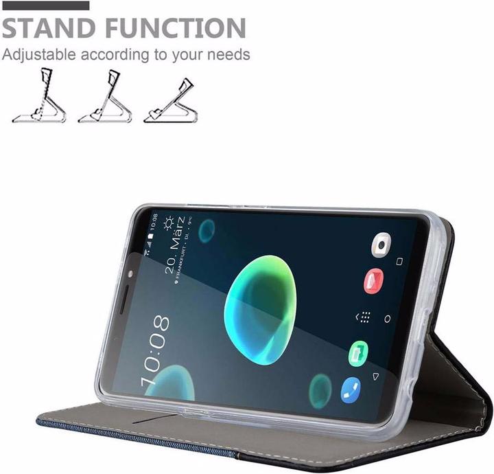 Image du produit Cadorabo Couverture look jeans Book (HTC Desire 12+)