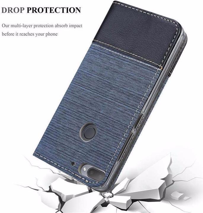 Image du produit Cadorabo Couverture look jeans Book (HTC Desire 12+)