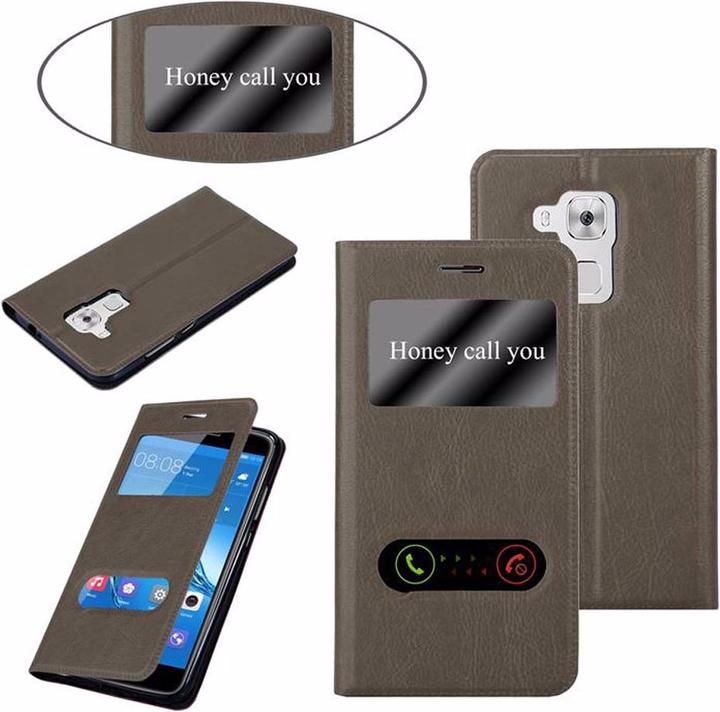 Actual product image Cadorabo Book with View double window cover (Huawei Nova Plus)