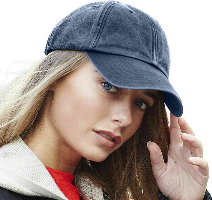 Actual product image Beechfield Vintage denim look cap (pack of 2) (One size)