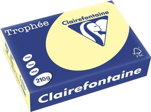 Clairalfa Multifunktionspapier Troph‚e, A4, gelb (210 g/m², 250 x, A4)