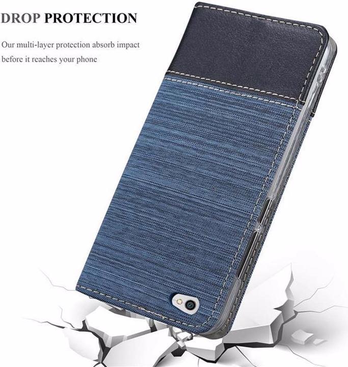 Actual product image Cadorabo Book Jeans Optics Cover (Xiaomi Redmi Note 5A)