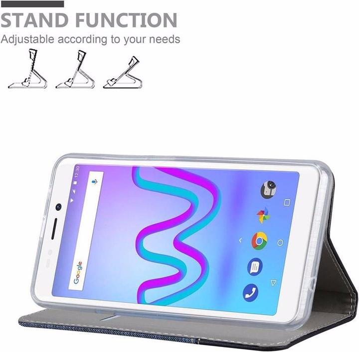 Produktbild Cadorabo Book Jeans Optik Cover (Wiko Jerry 3)