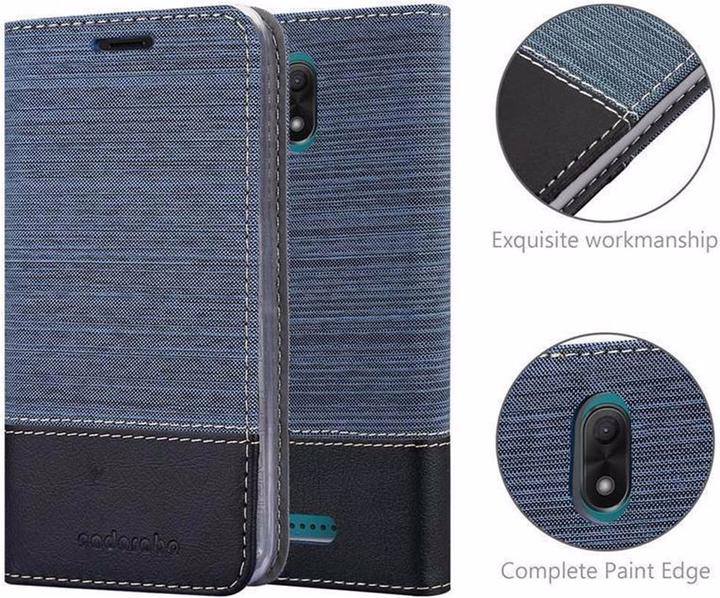 Produktbild Cadorabo Book Jeans Optik Cover (Wiko Jerry 3)