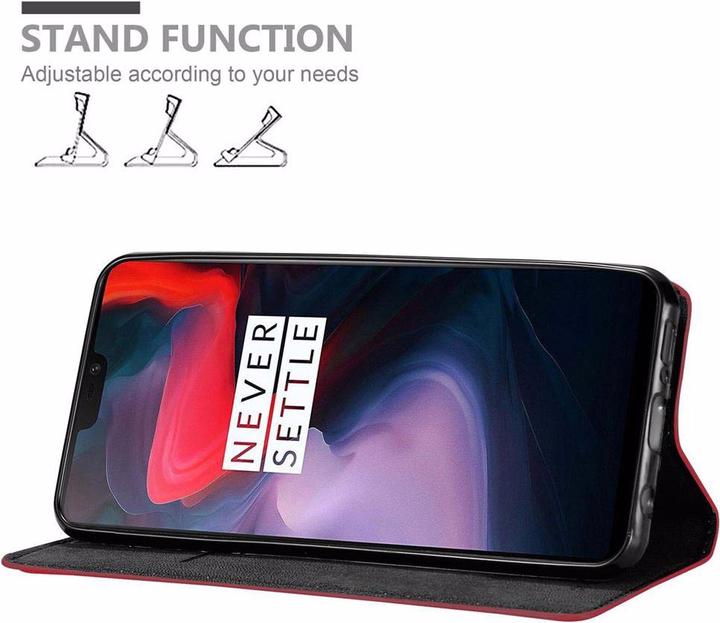 Productafbeelding Cadorabo Boek Onzichtbare Magneethoes (OnePlus 6)