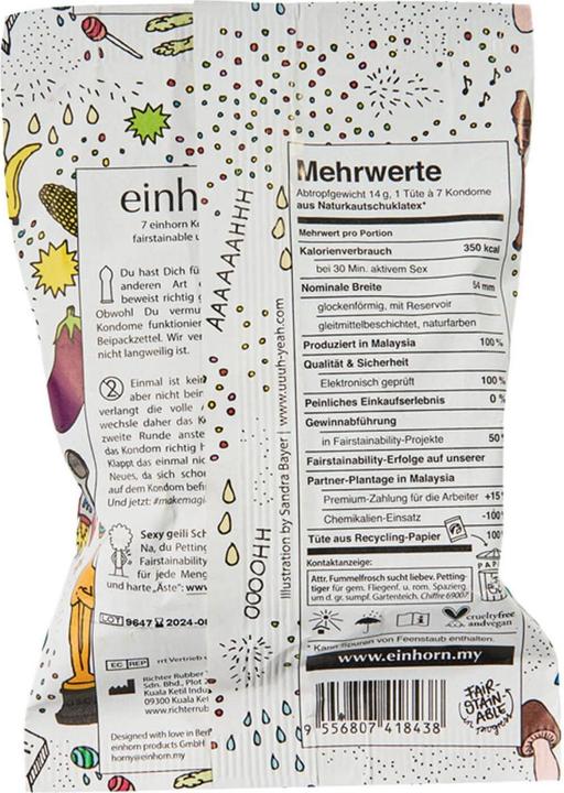 Actual product image Einhorn Condoms Penis objects (7 pcs.)