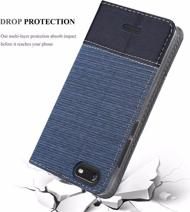 Image du produit Cadorabo Couverture look jeans Book (Wiko Tommy 3)