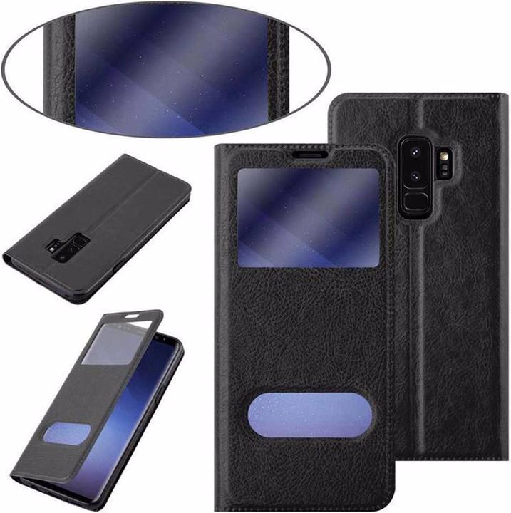 Actual product image Cadorabo Book with View double window cover (Samsung Galaxy S9+)