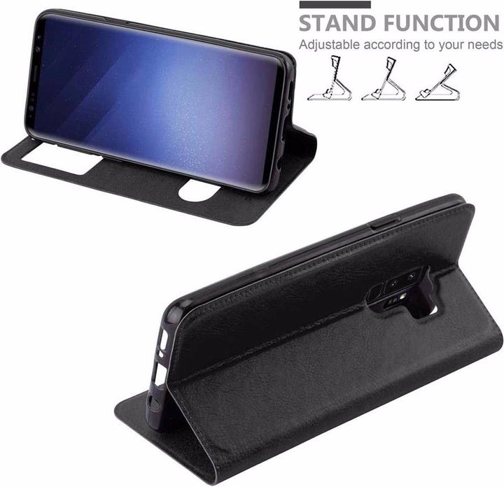 Actual product image Cadorabo Book with View double window cover (Samsung Galaxy S9+)