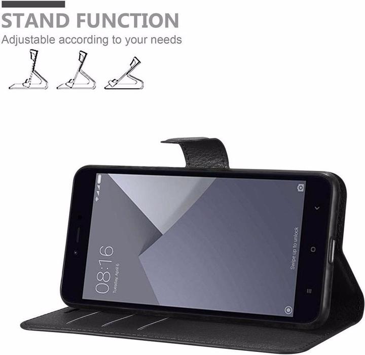 Actual product image Cadorabo Book with stand function cover (Xiaomi Redmi Note 5A)