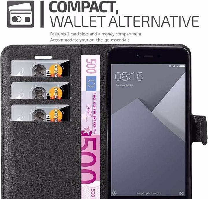 Actual product image Cadorabo Book with stand function cover (Xiaomi Redmi Note 5A)