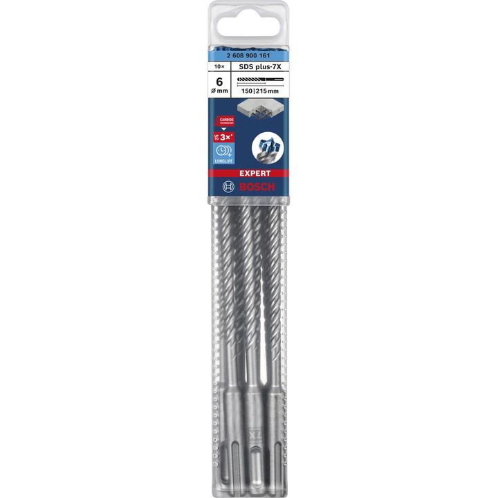 Produktbild Bosch Professional Zubehör EXPERT SDS plus-7X Hammerbohrer, 6 x 200 x 265 mm, 10-tlg. (6,00 mm)