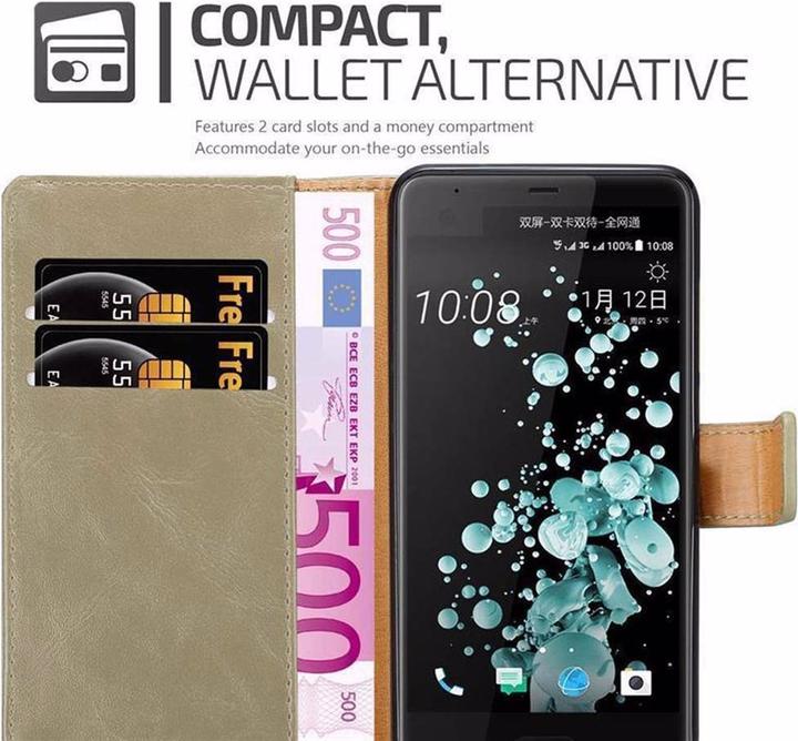 Actual product image Cadorabo Book Luxury Cover (HTC U Ultra)