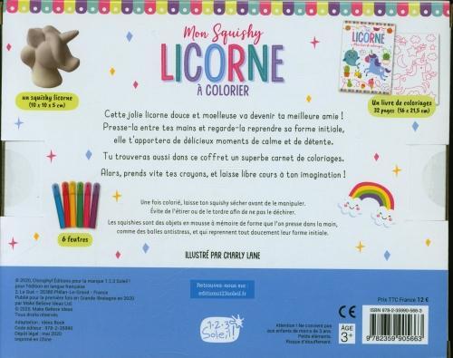 Image du produit 123 Soleil Mon squishy licorne à colorier (Français, Lane Charlie, 2022)