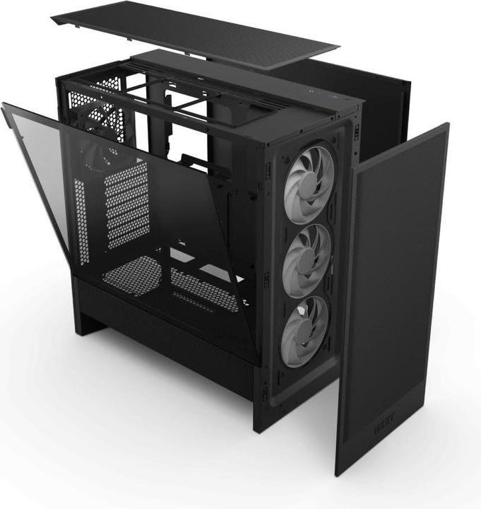Image du produit NZXT H5 Flow RGB ( 2024 ) (schwarz, Tempered Glass) (mATX, Mini-ITX, ATX, E-ATX)