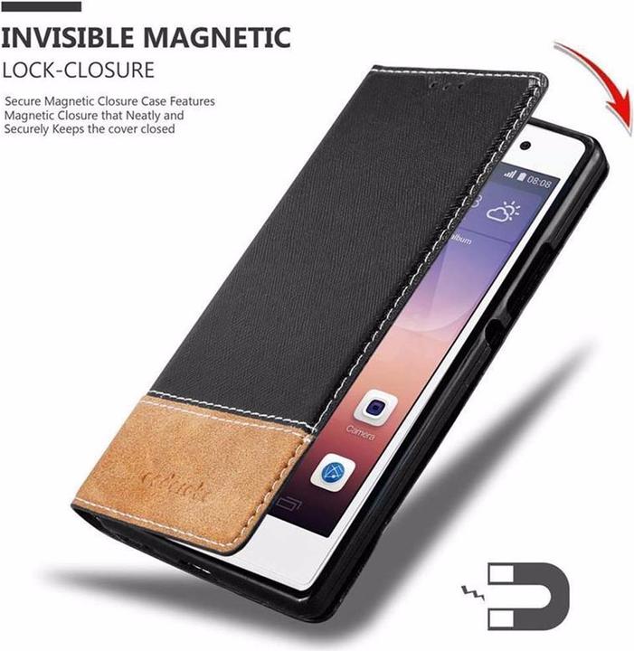 Productafbeelding Cadorabo Boek X Portemonnee Hoesje (Huawei Ascend P7)