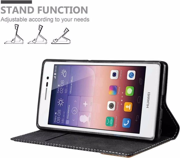 Productafbeelding Cadorabo Boek X Portemonnee Hoesje (Huawei Ascend P7)