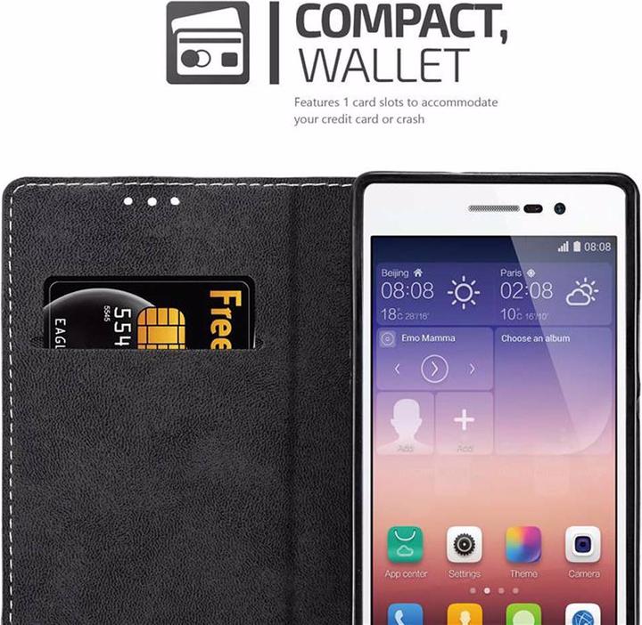 Productafbeelding Cadorabo Boek X Portemonnee Hoesje (Huawei Ascend P7)