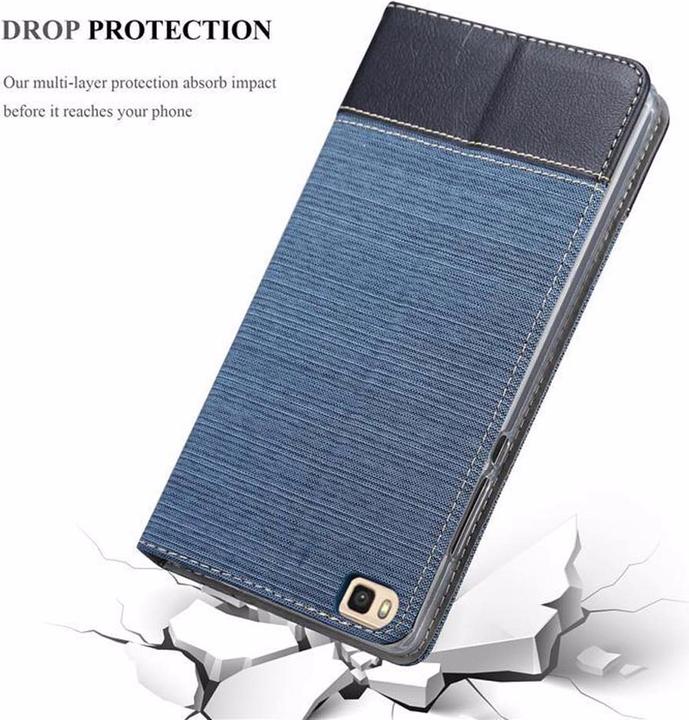 Image du produit Cadorabo Couverture look jeans Book (Huawei P8 Max)