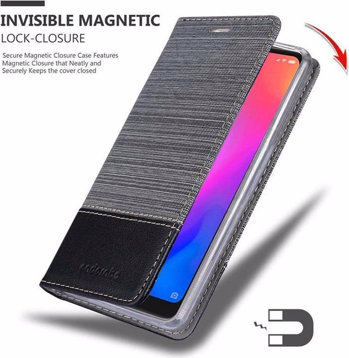 Produktbild Cadorabo Book Jeans Optik Cover (Xiaomi Mi A2 lite, Xiaomi Redmi 6 Pro)