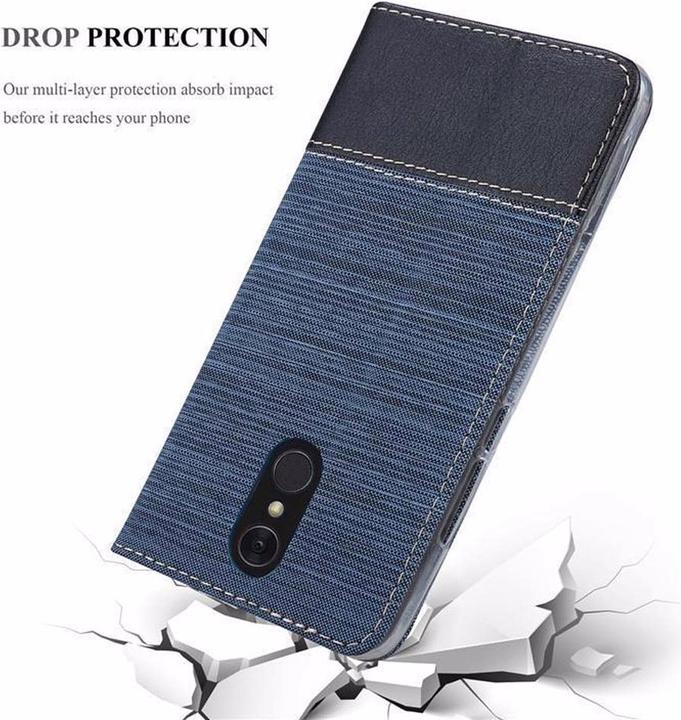 Actual product image Cadorabo Book Jeans Optics Cover (LG Q7a)