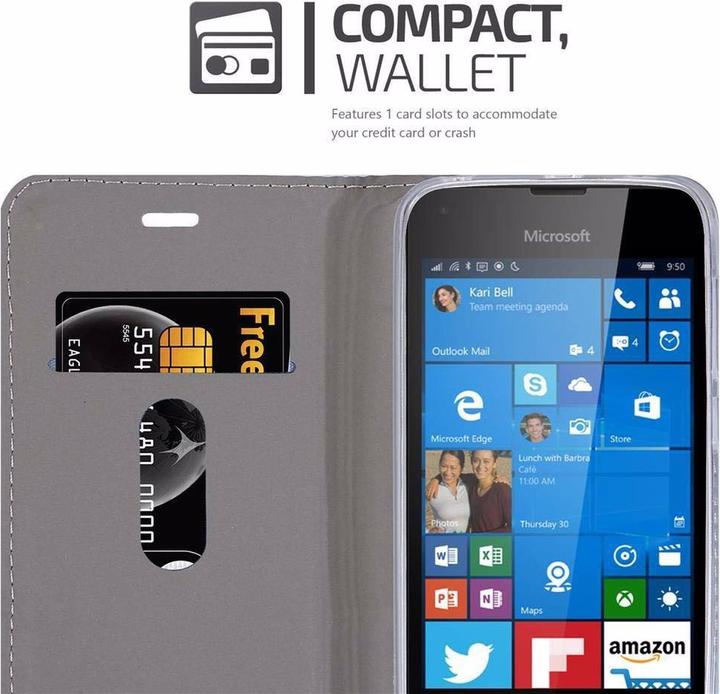Actual product image Cadorabo Book Jeans Optics Cover (Microsoft Lumia 550)