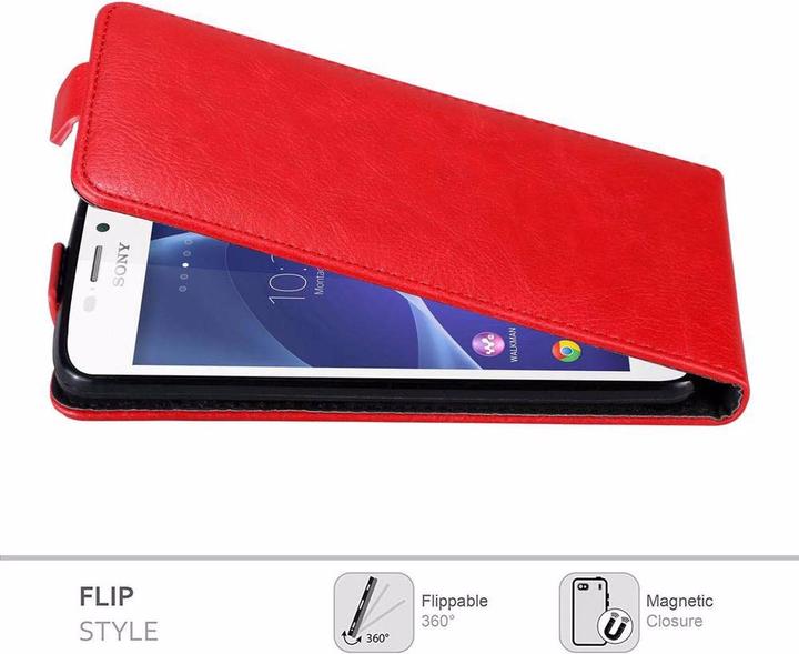Actual product image Cadorabo Flip like Invisible Cover (Sony Xperia M2, Sony Xperia M2 Aqua)