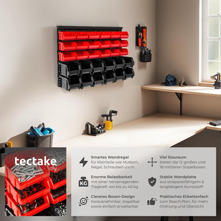 Image du produit tectake Kleinteilemagazin mit 30 Einschüben