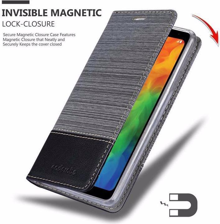 Actual product image Cadorabo Book Jeans Optics Cover (LG Q7a)