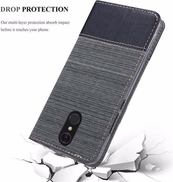 Actual product image Cadorabo Book Jeans Optics Cover (LG Q7a)