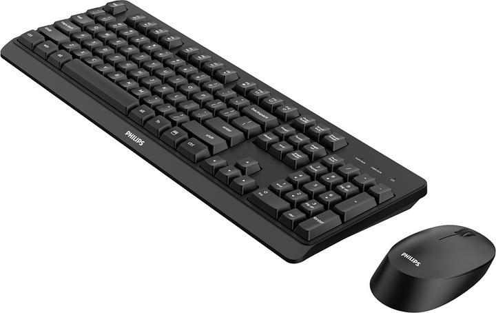 Produktbild Philips 3000 series SPT6307BL/00 keyboard Mouse included RF Wireless Black (Eng. Int., Kabellos)
